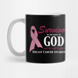 Survivor by the grace of God T-Shirt Mug